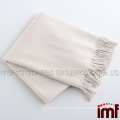 All Natural Cashmere/Lambswool Fringed Throw